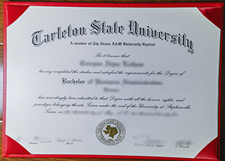 Tarleton State University diploma