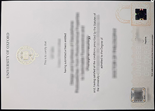 University of Oxford degree