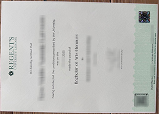 Regent's University London diploma