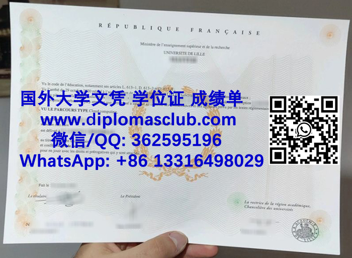 Université de Lille diploma