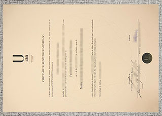 Universidade de Lisboa diploma