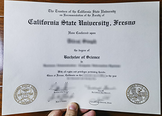 California State University Fresno diploma