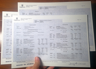 Queen's University at Kingston transcript