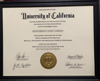 UCLA diploma Sample